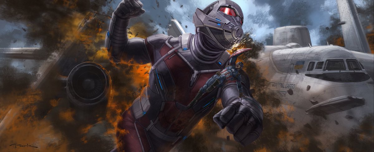 Ant-Man in Conceptual Art for Captain America: Civil War