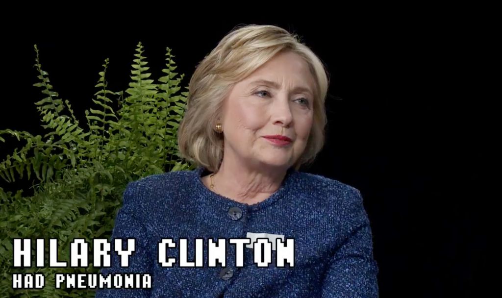 Hillary Clinton Between Two Ferns