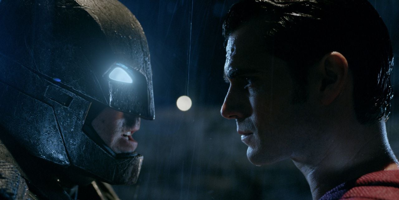 Batman v Superman Face to Face