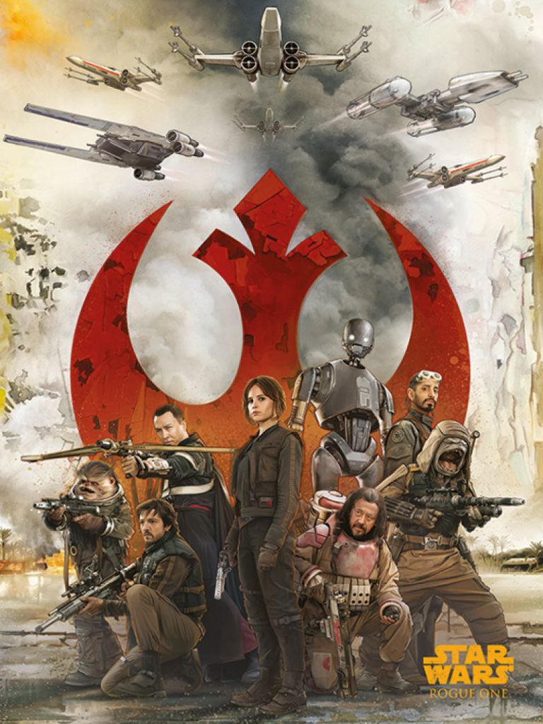 Rogue One Pyramid Poster Rebels