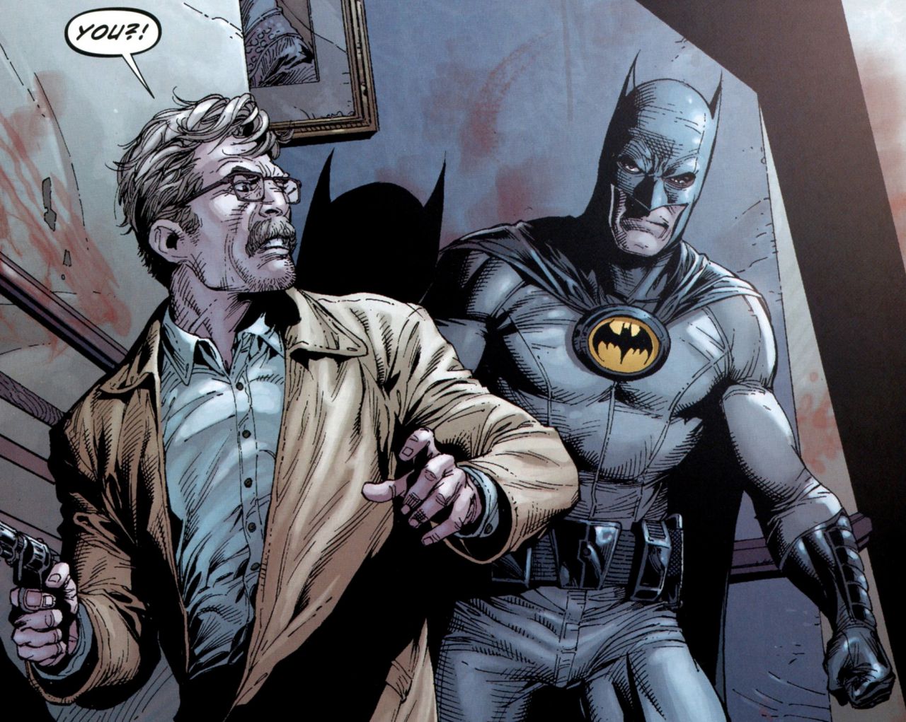 Commissioner Gordon and Batman