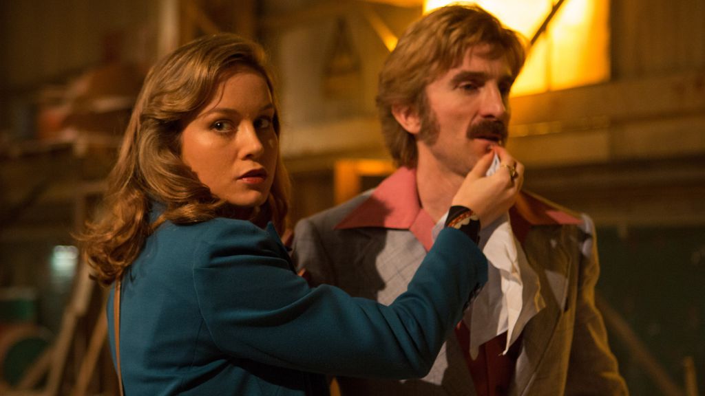 Sharlto Copley and Brie Larson in Free Fire