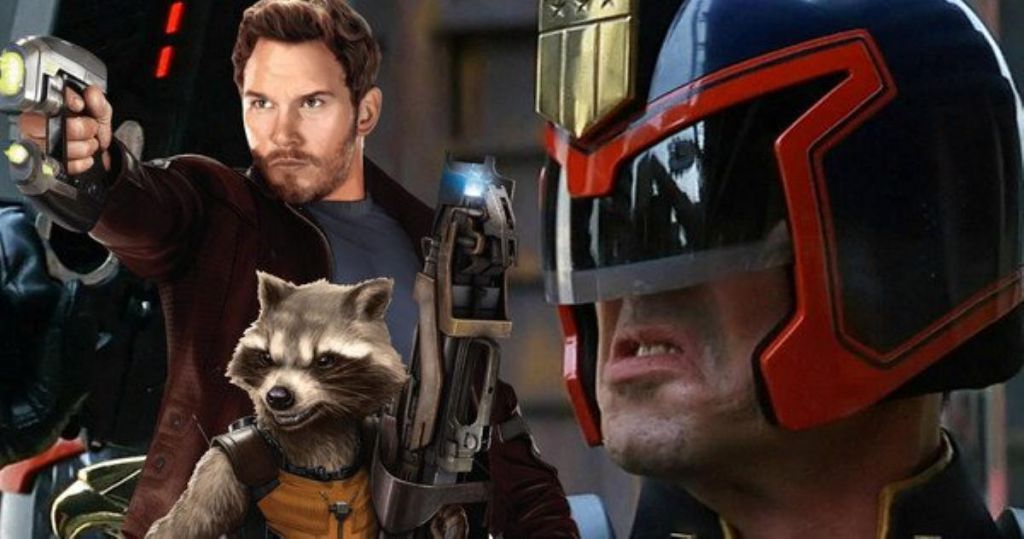 Chris Pratt and Sylvester Stallone for Guardians of the Galaxy