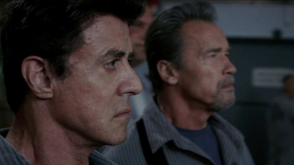 Sylvester Stallone and Arnold Schwarzenegger in Escape Plan