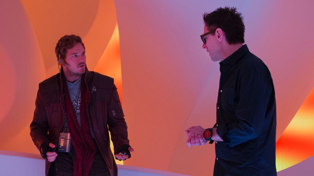 James Gunn and Chris Pratt on Guardians of the Galaxy Set
