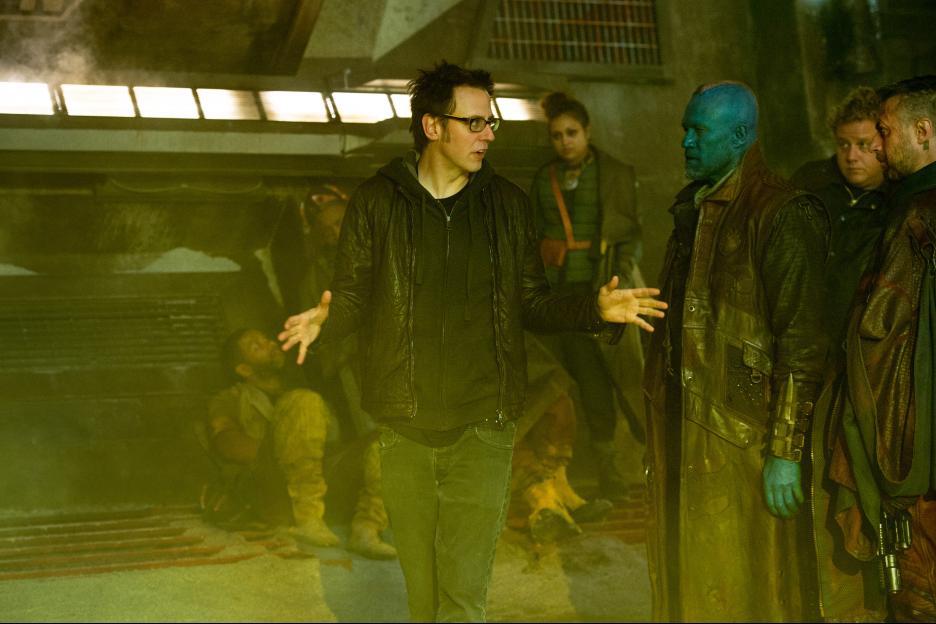 James Gunn on the Set of Guardians of the Galaxy