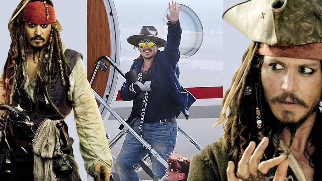 Johnny Depp Plane Pirates of the Caribbean Set