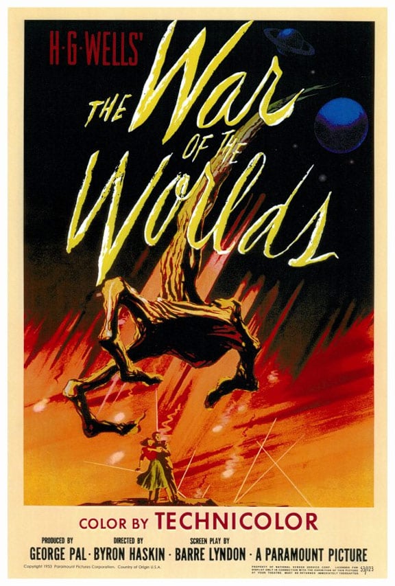 war of the worlds 1953 poster. The War of the Worlds Poster