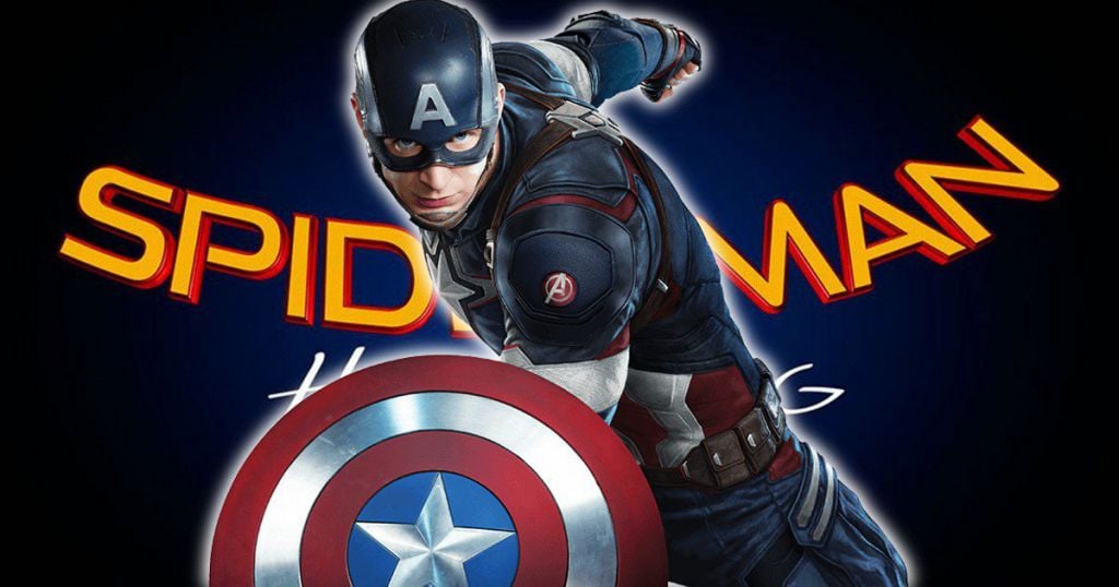 Chris Evans as Captain America in Spider-Man